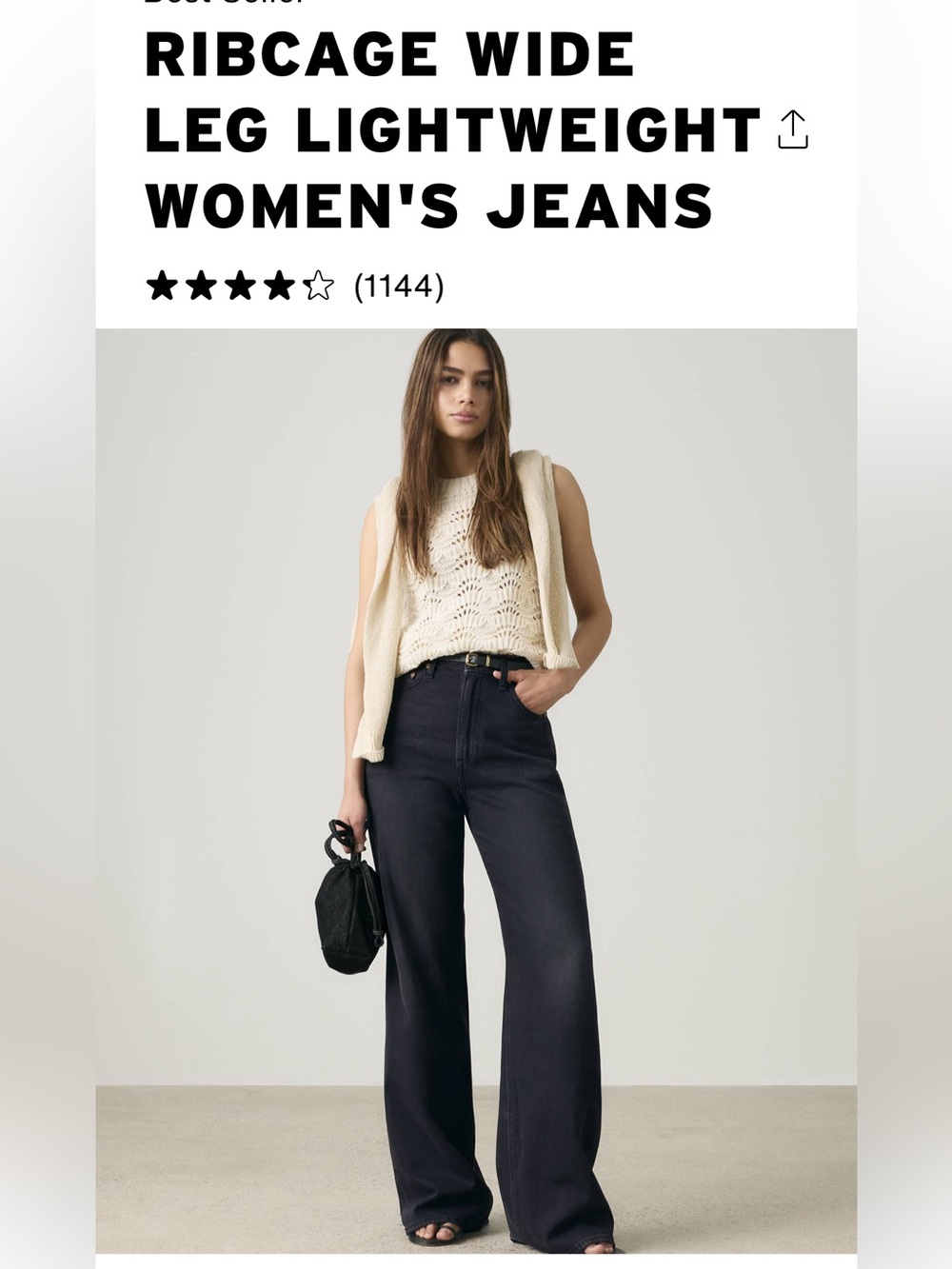 Levis Ribcage Wide Leg Lightweight Jeans - Picture 2 of 13